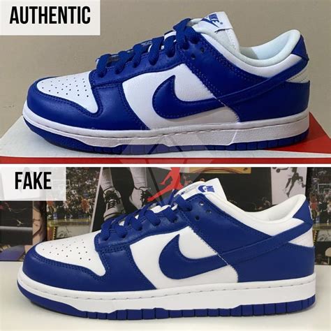 nike dunk low vs real